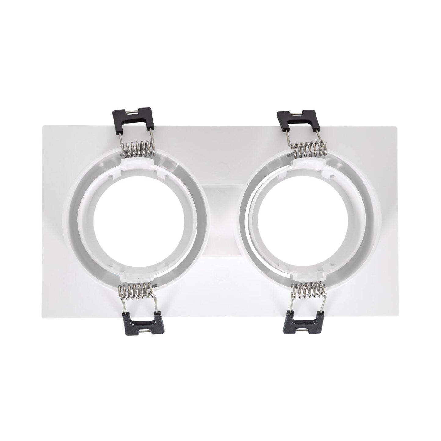 Collerette Downlight Carrée Orientable IP20 pour 2 Ampoules GU10/GU5.3