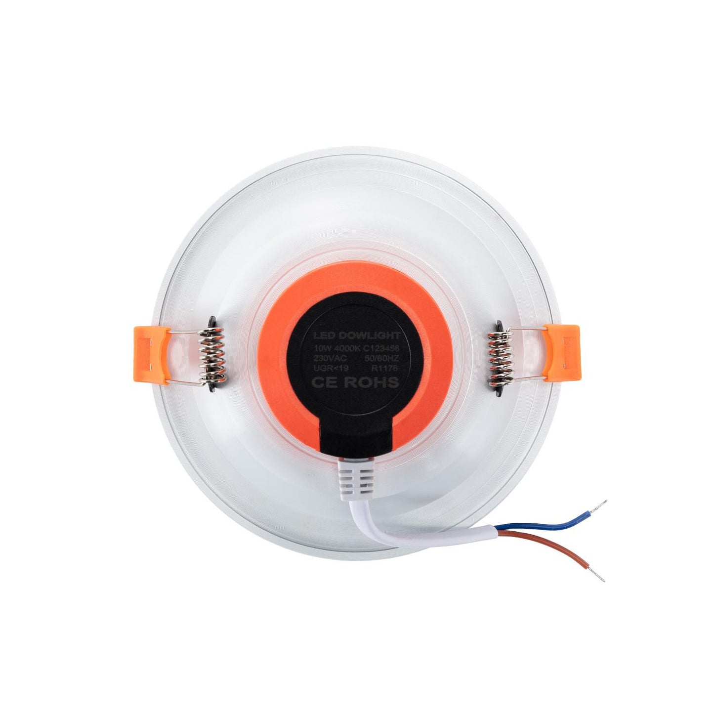 Downlight LED 10W Rond, IP44, Ø 105 mm, Installation Encastrée, Non Dimmable