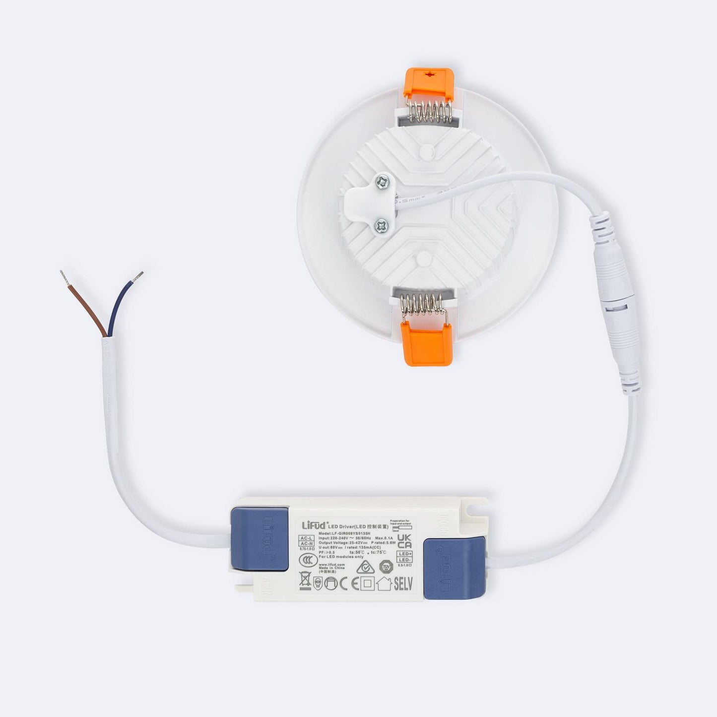 Downlight LED 10W Rond 110 lm/W IP20 Non Dimmable Installation Encastrée