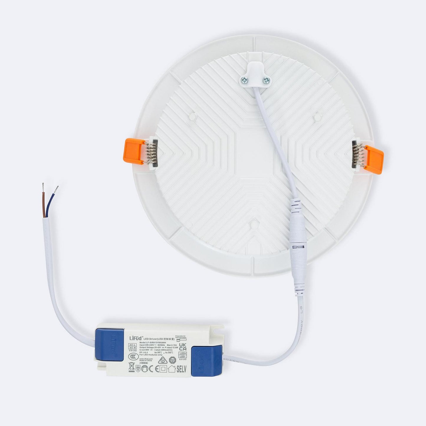 Downlight LED 12W Rond 110 lm/W Coupe Ø 150 mm IP20 Non Dimmable