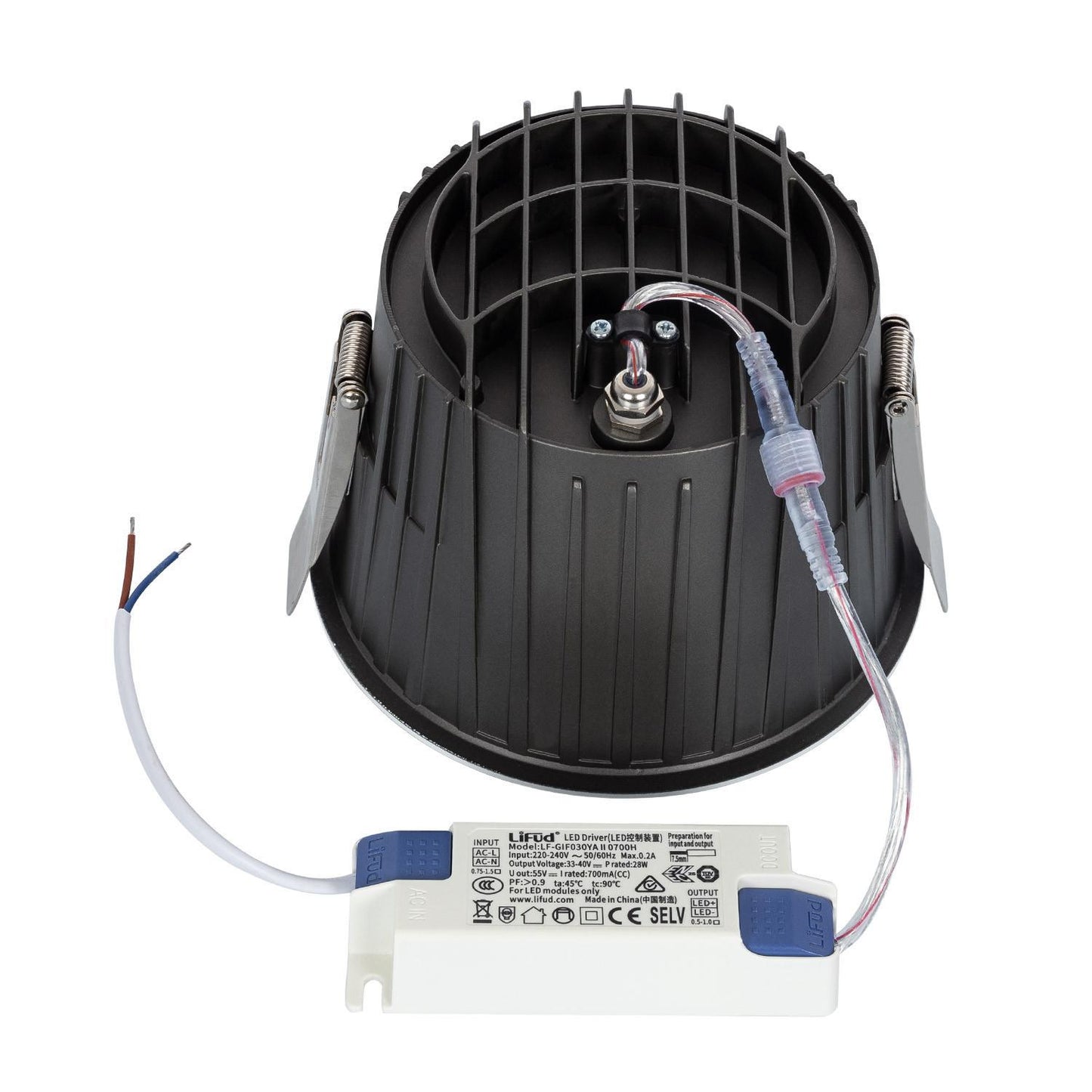 Downlight LED Encastré 25W Rond IP65 CRI90 Ø 150 mm