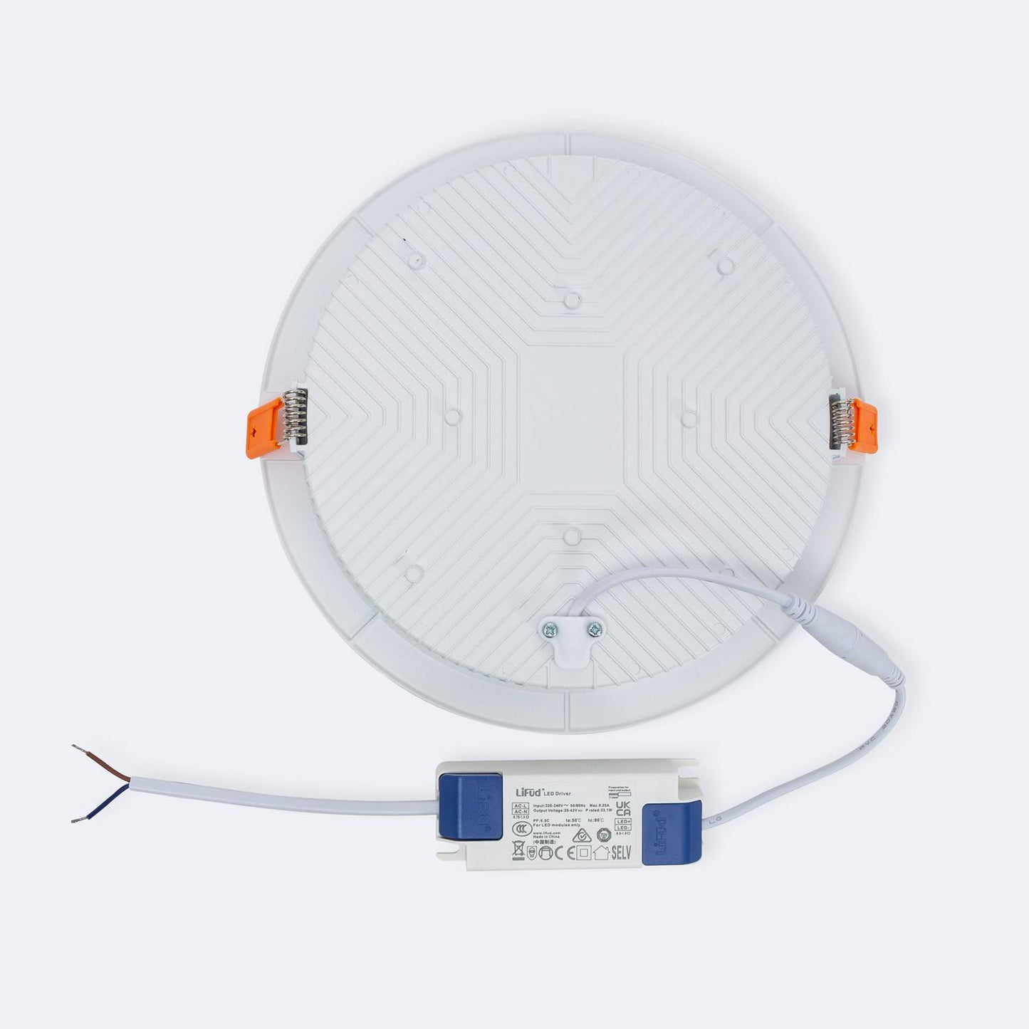 Downlight LED 30W Rond, 3300 lm, IP20, Installation Encastrée, Ø 200 mm