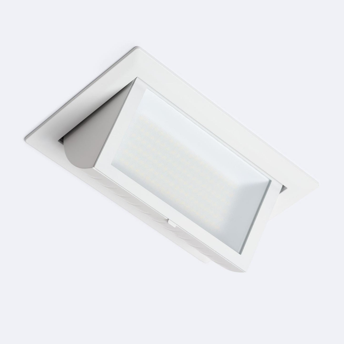 Downlight LED 40W Rectangulaire Orientable, IP44, 4000 lm, Installation Encastrée