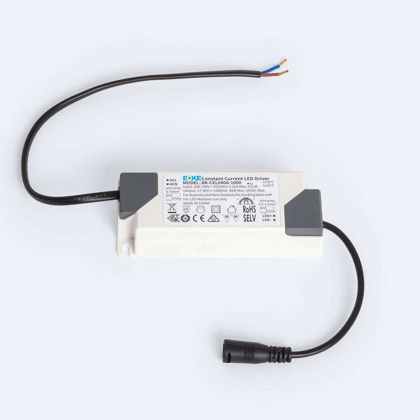 Downlight LED 40W Rectangulaire Orientable, IP44, 4000 lm, Installation Encastrée