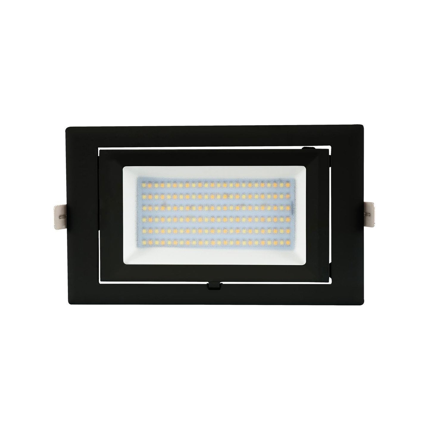 Spot Downlight LED 48W Rectangulaire Orientable 210x125 mm IP20 Noir