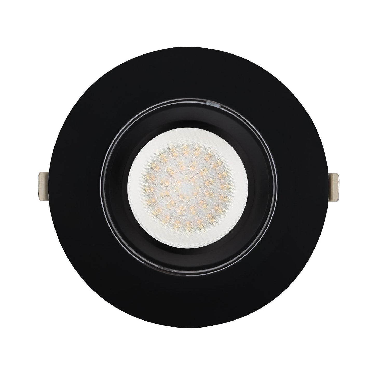 Downlight LED 60W Rond Orientable, IP20, 7200 lm, Installation Encastrée, Noir
