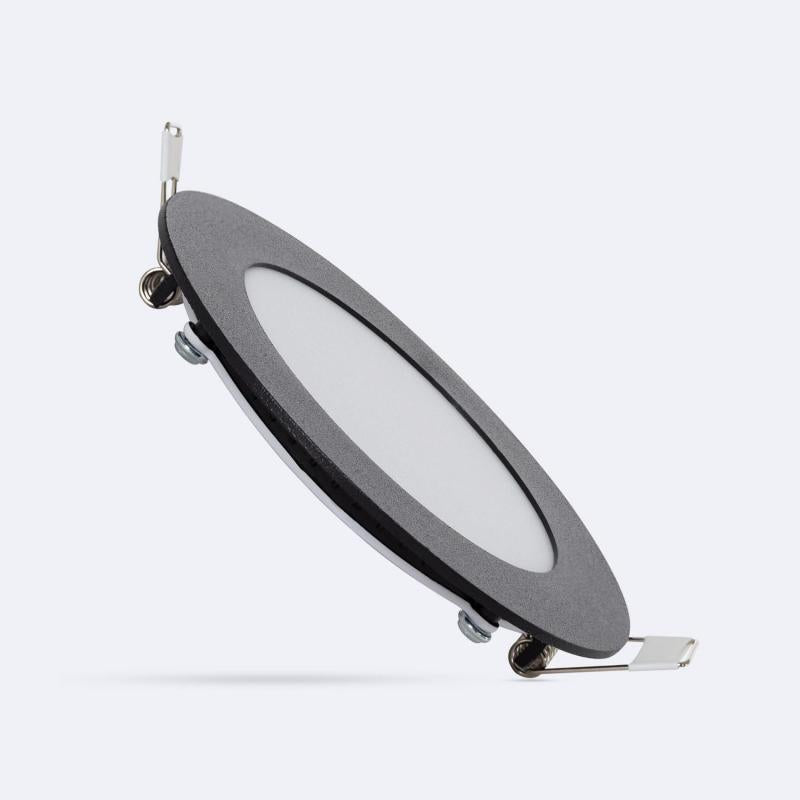 Downlight LED Encastré 6W Noir, IP20, Rond Ø 105 mm