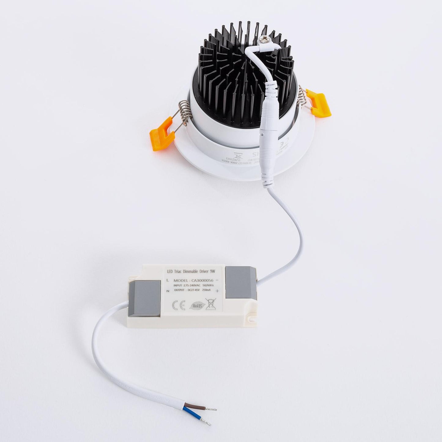 Spot Downlight LED 9W Rond Dimmable, Encastré Ø 90 mm, IP20