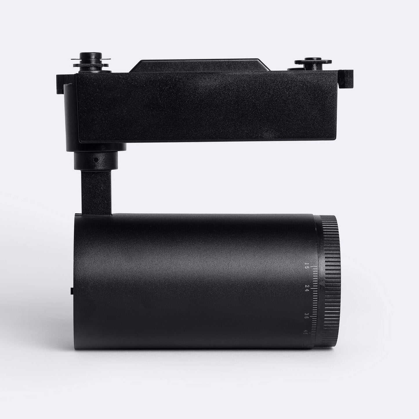 Spot LED sur Rail 30W IP20 Noir, Angle Réglable 15-60°, Dimmable