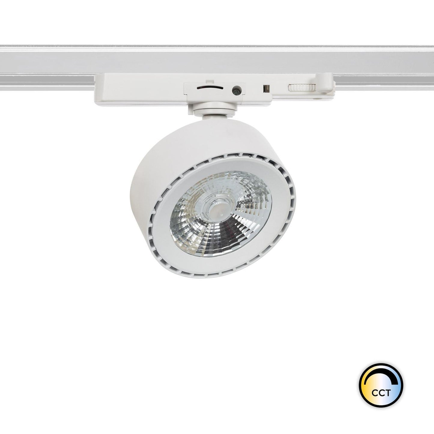 Spot LED sur Rail Triphasé 20W, IP20, UGR 16, Installation Facile