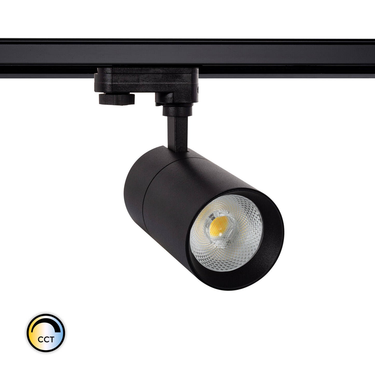 Spot LED sur Rail 20W, IP20, Orientable, Dimmable, Noir