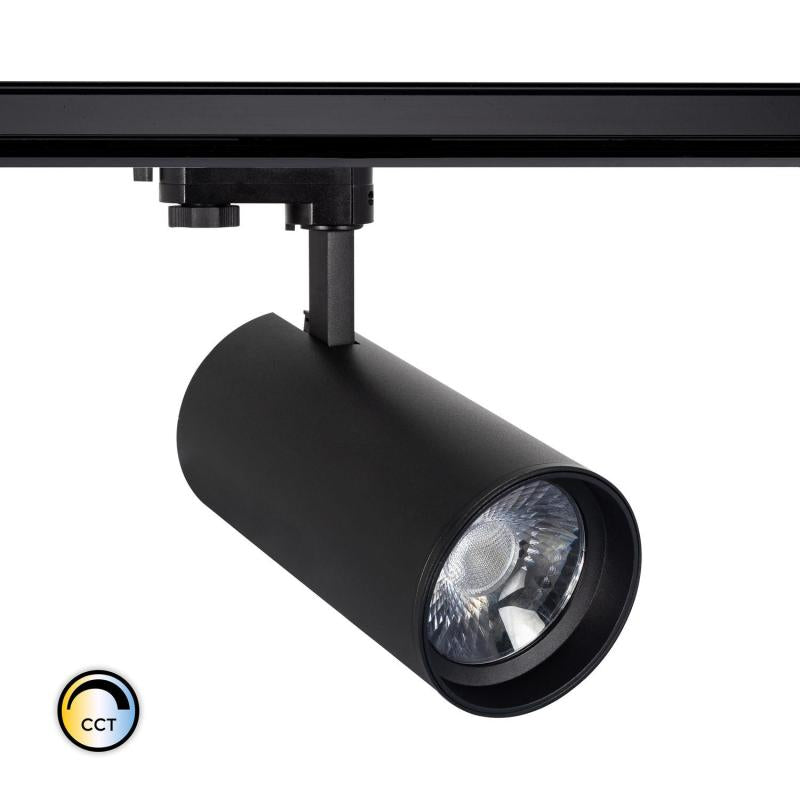 Spot LED sur Rail Triphasé 30W, Optique Variable, IP20, Installation Intérieure