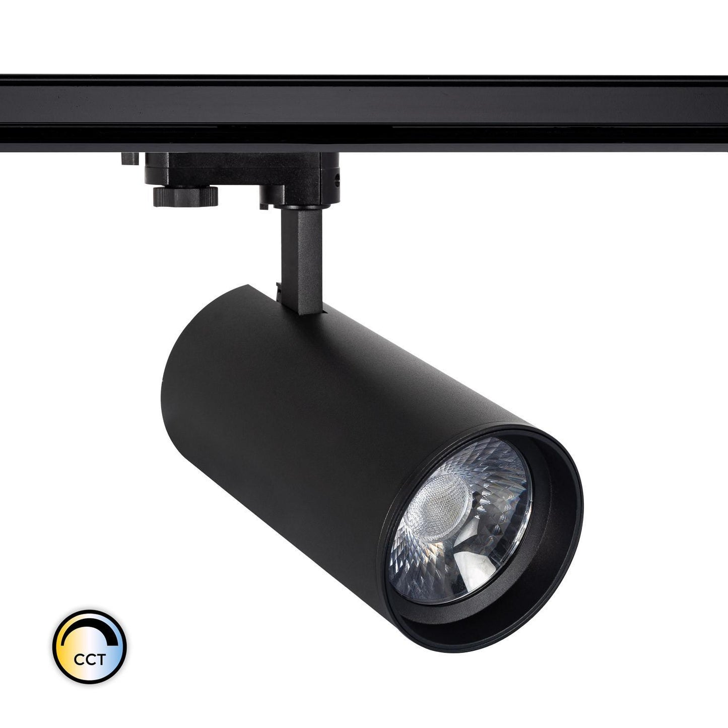 Spot LED sur Rail Triphasé 30W, Optique Variable, IP20, Installation Intérieure