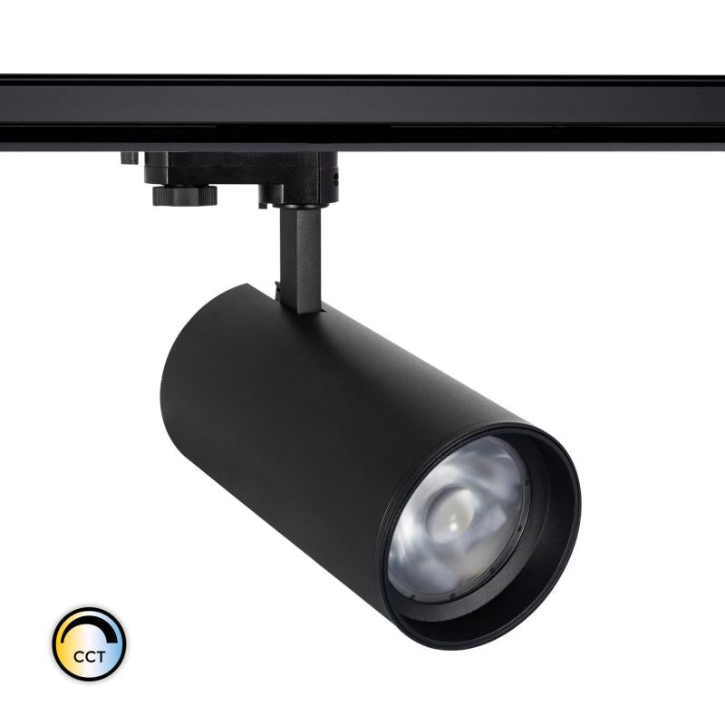 Spot LED sur Rail Triphasé 30W, Optique Variable, IP20, Installation Intérieure