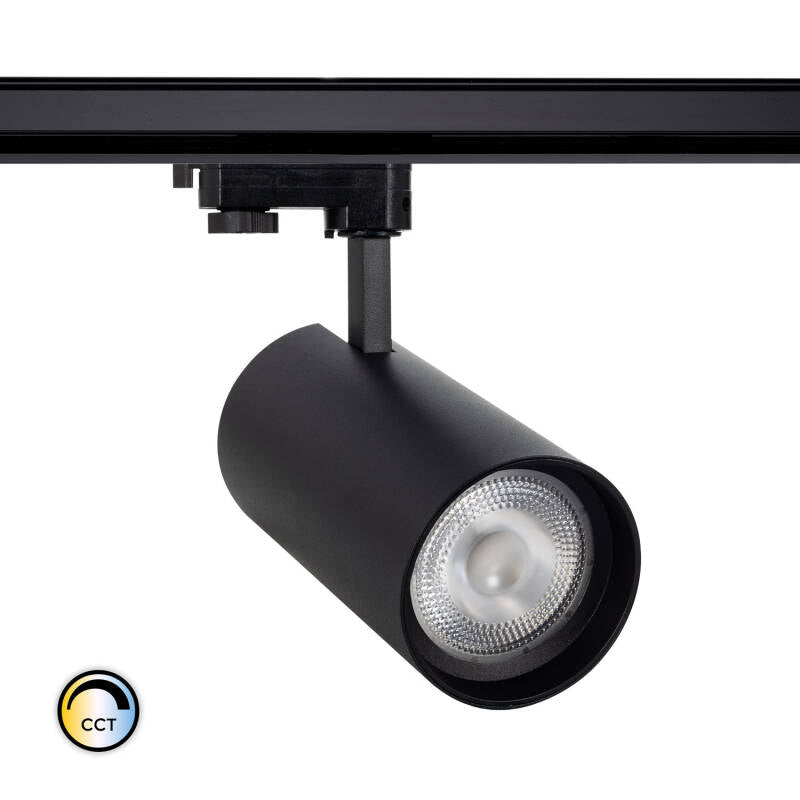 Spot LED sur Rail Triphasé 30W, Optique Variable, IP20, Installation Intérieure