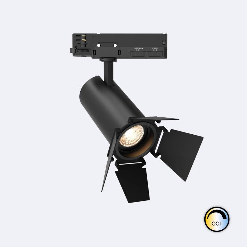 Spot LED 30W pour Rail Triphasé, Orientable, DALI Dimmable, IP20