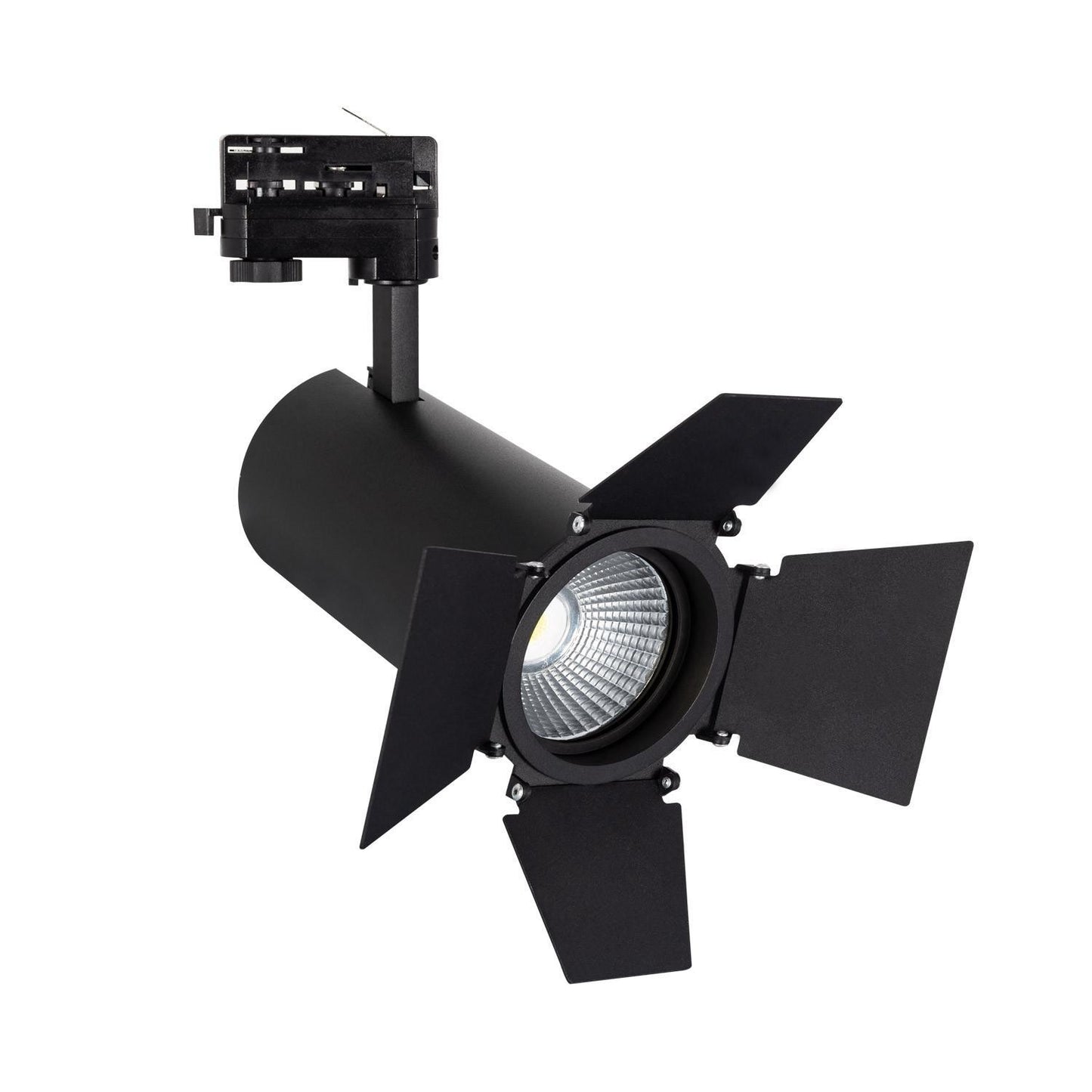 Spot LED sur Rail Triphasé 40W, IP20, 4000 lm, Orientable, Noir