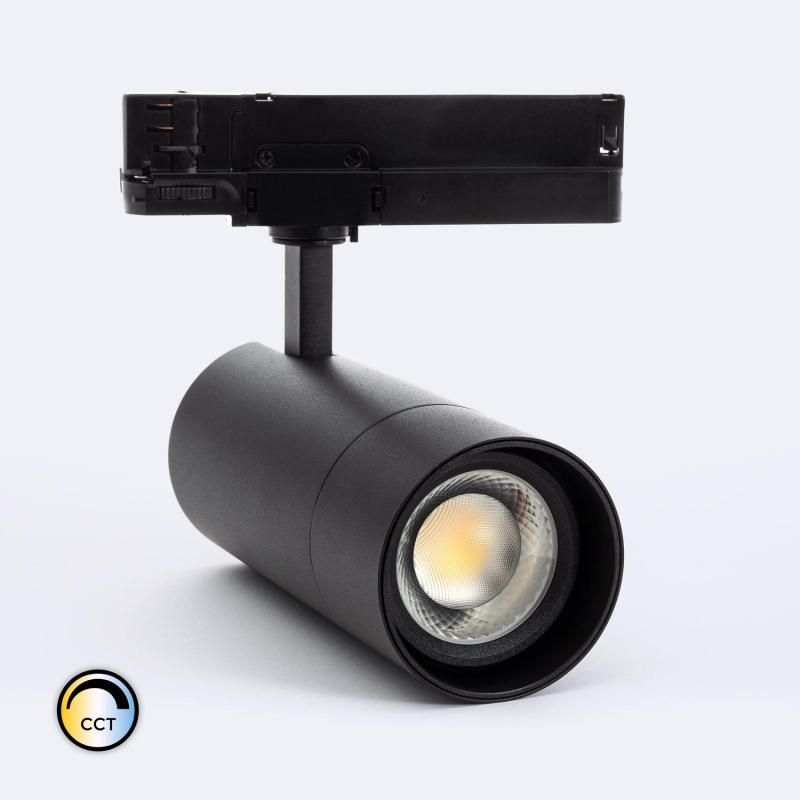 Spot LED sur Rail Triphasé 40W, Angle 24-60º, IP20, Orientable