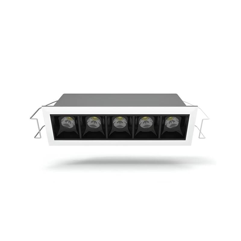 Spot Downlight LED Encastré 10W, 1000lm, IP20, Rectangulaire