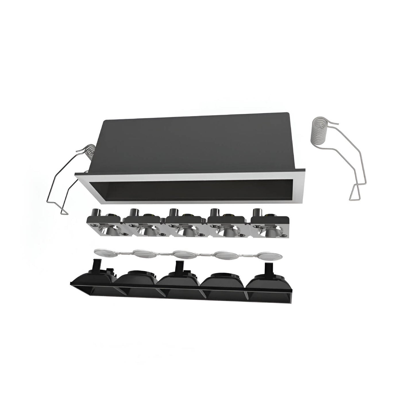 Spot Downlight LED Encastré 10W, 1000lm, IP20, Rectangulaire