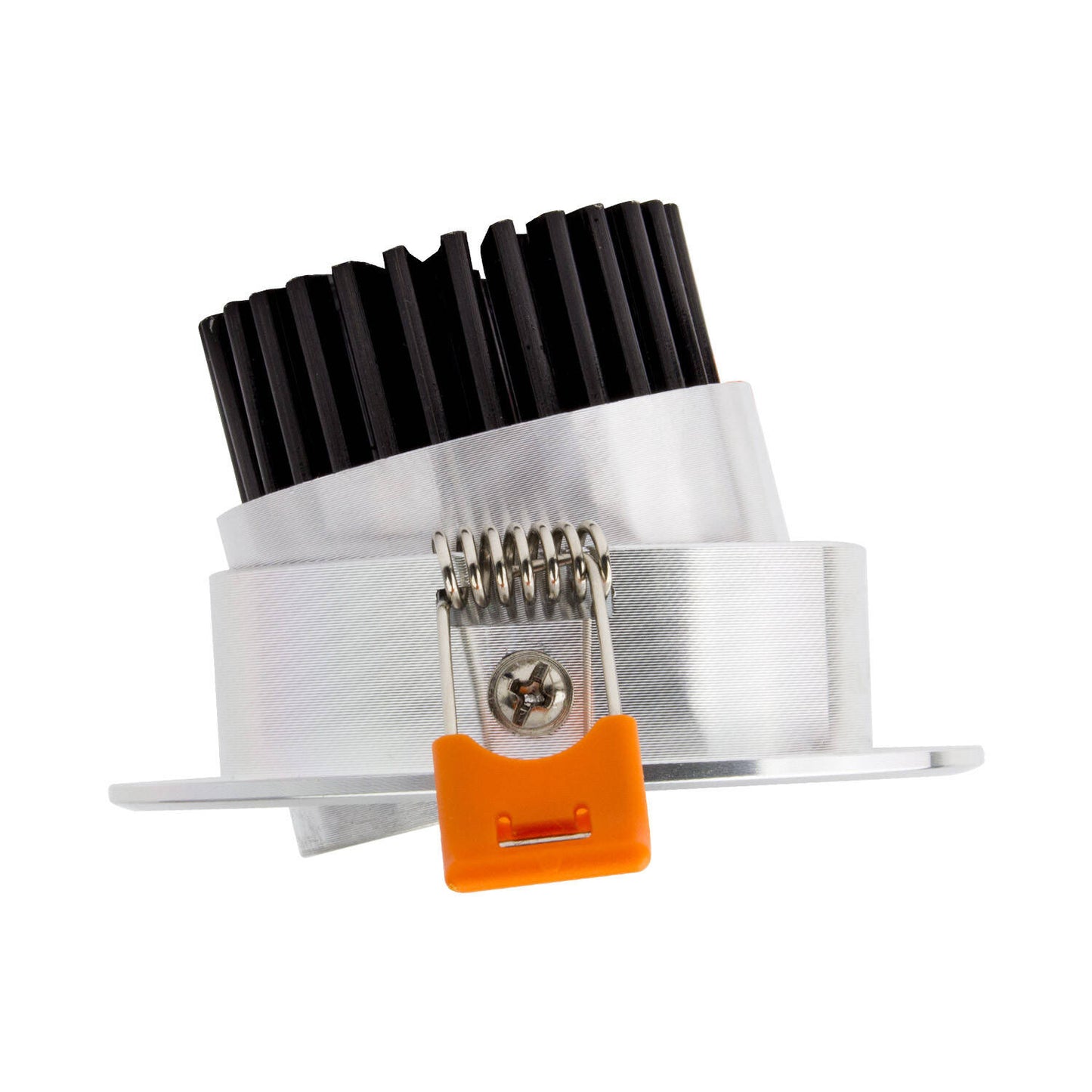 Spot LED Downlight COB 12W Rond Orientable IP40 Argenté