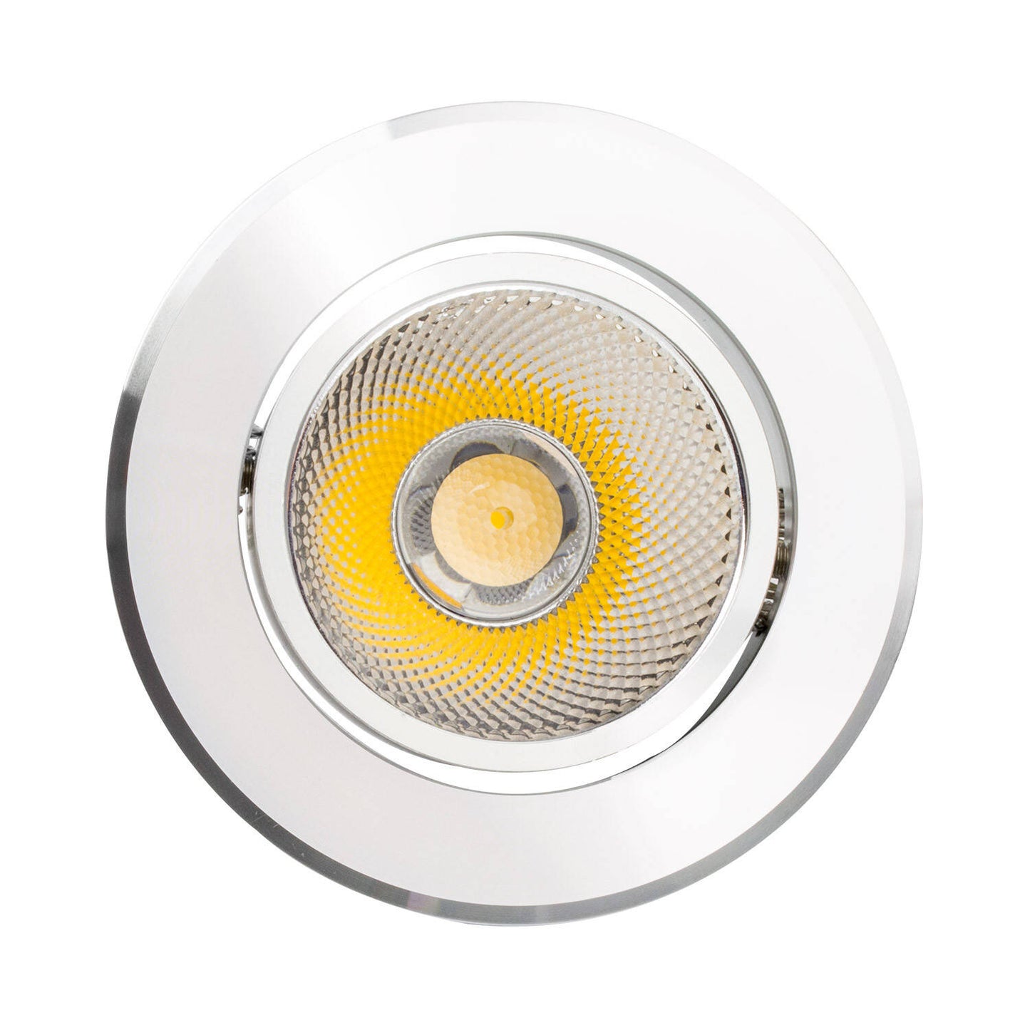 Spot LED Downlight COB 12W Rond Orientable IP40 Argenté