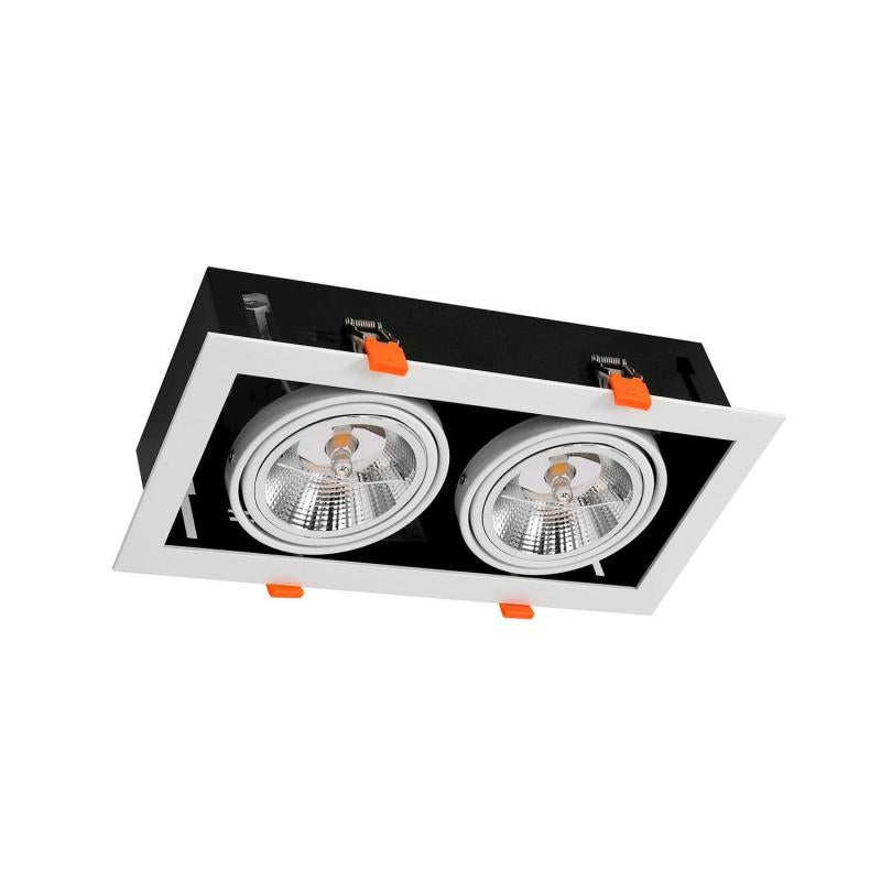 Spot Downlight LED Rectangulaire 24W Kardan AR111, IP20, Non-Dimmable