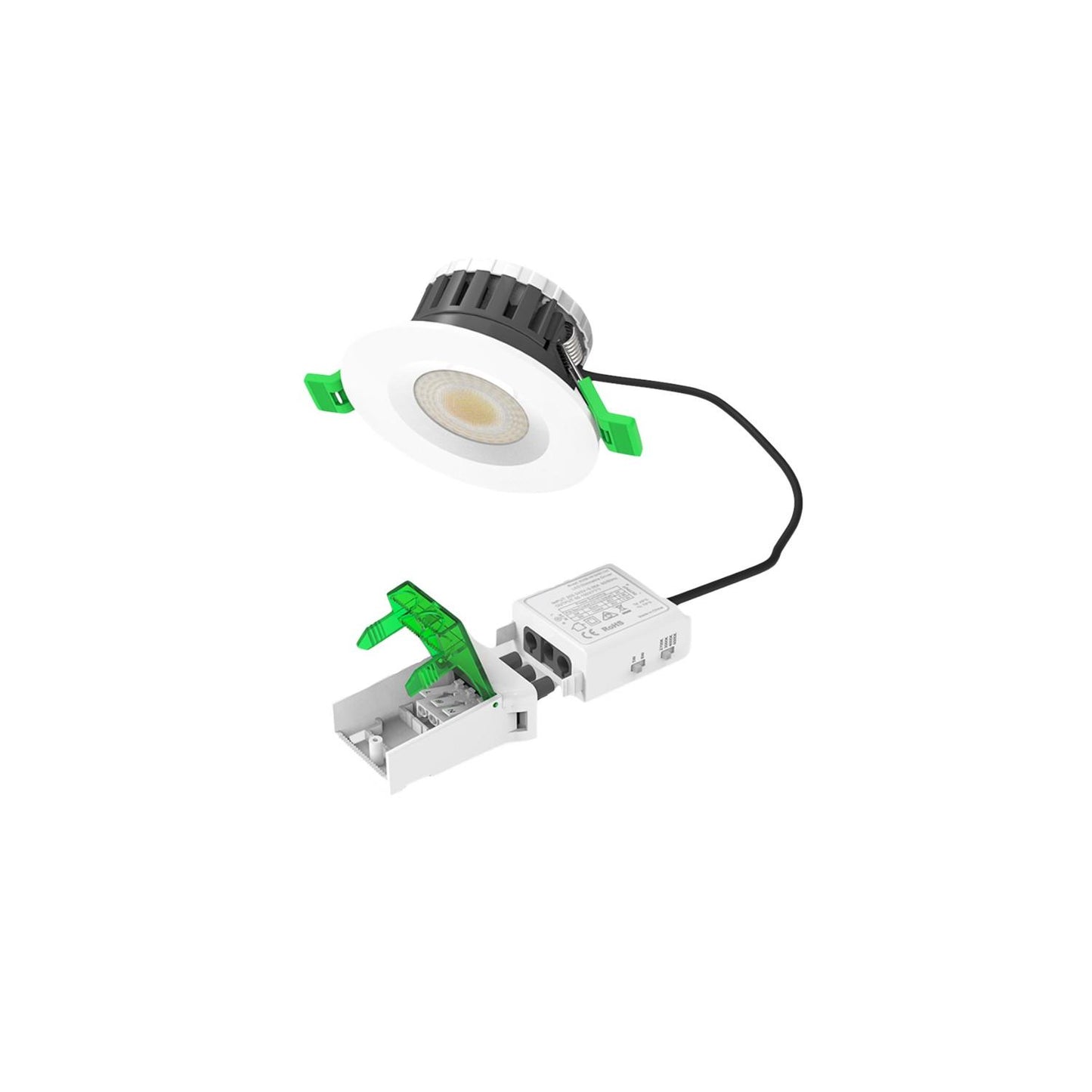 Spot Downlight LED Ignifuge 8W Rond Dimmable IP65 Encastré Ø 65 mm