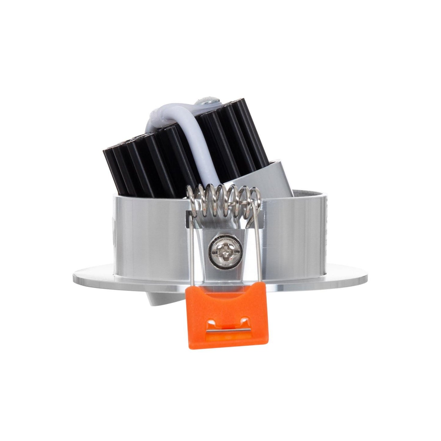 Spot Downlight LED 5W Rond Encastré COB, IP20, Argenté
