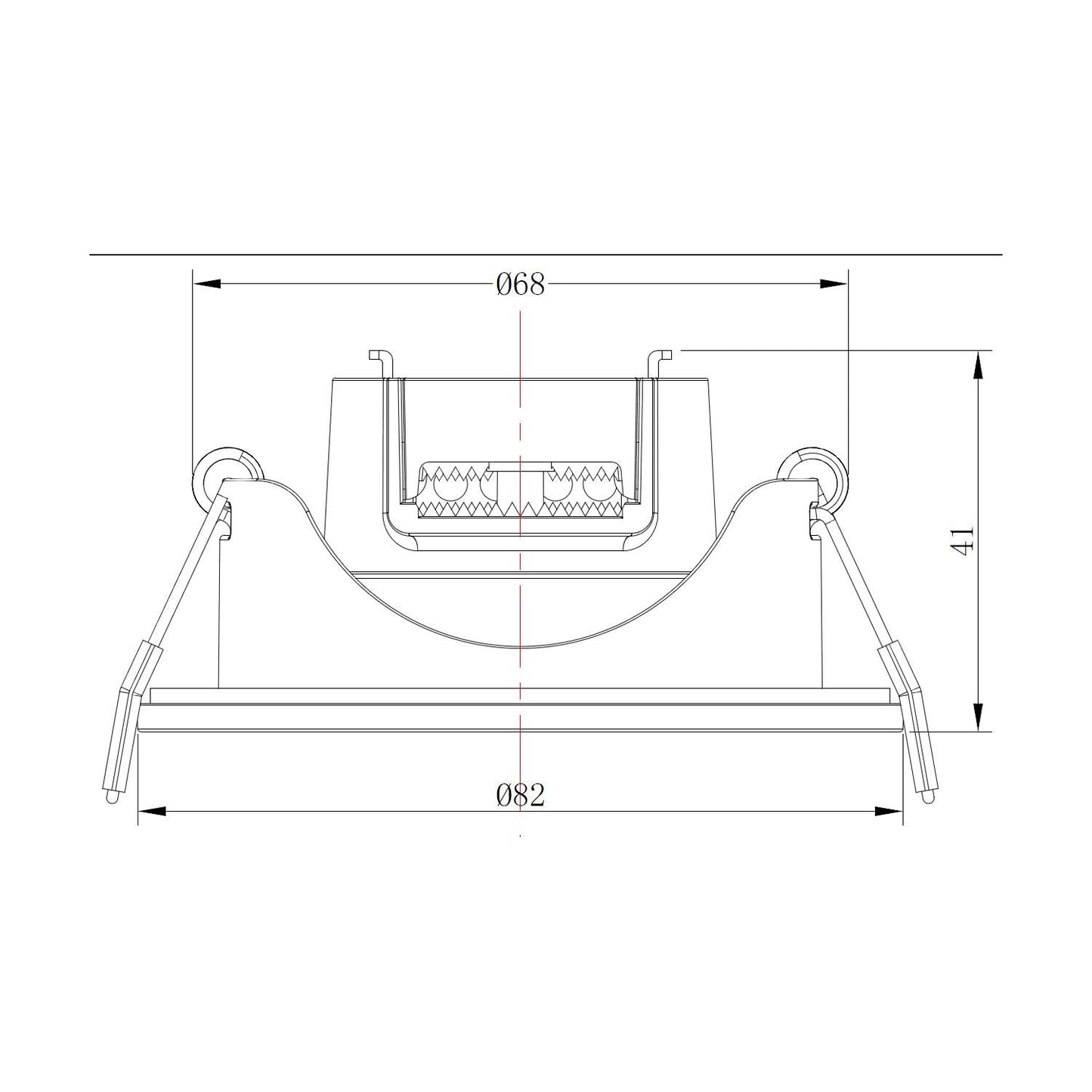 Spot Downlight LED Orientable 6.5W IP23 Rond Encastré
