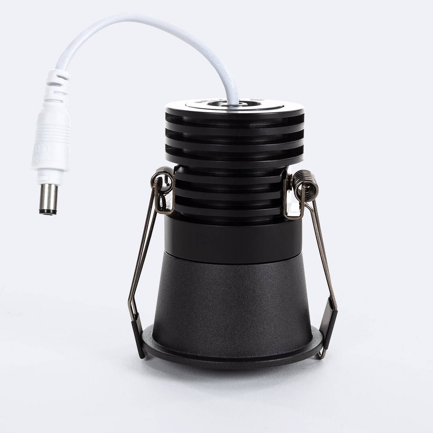 Spot Downlight LED 7W Rond Encastré Noir IP20 Dimmable Ø 55 mm