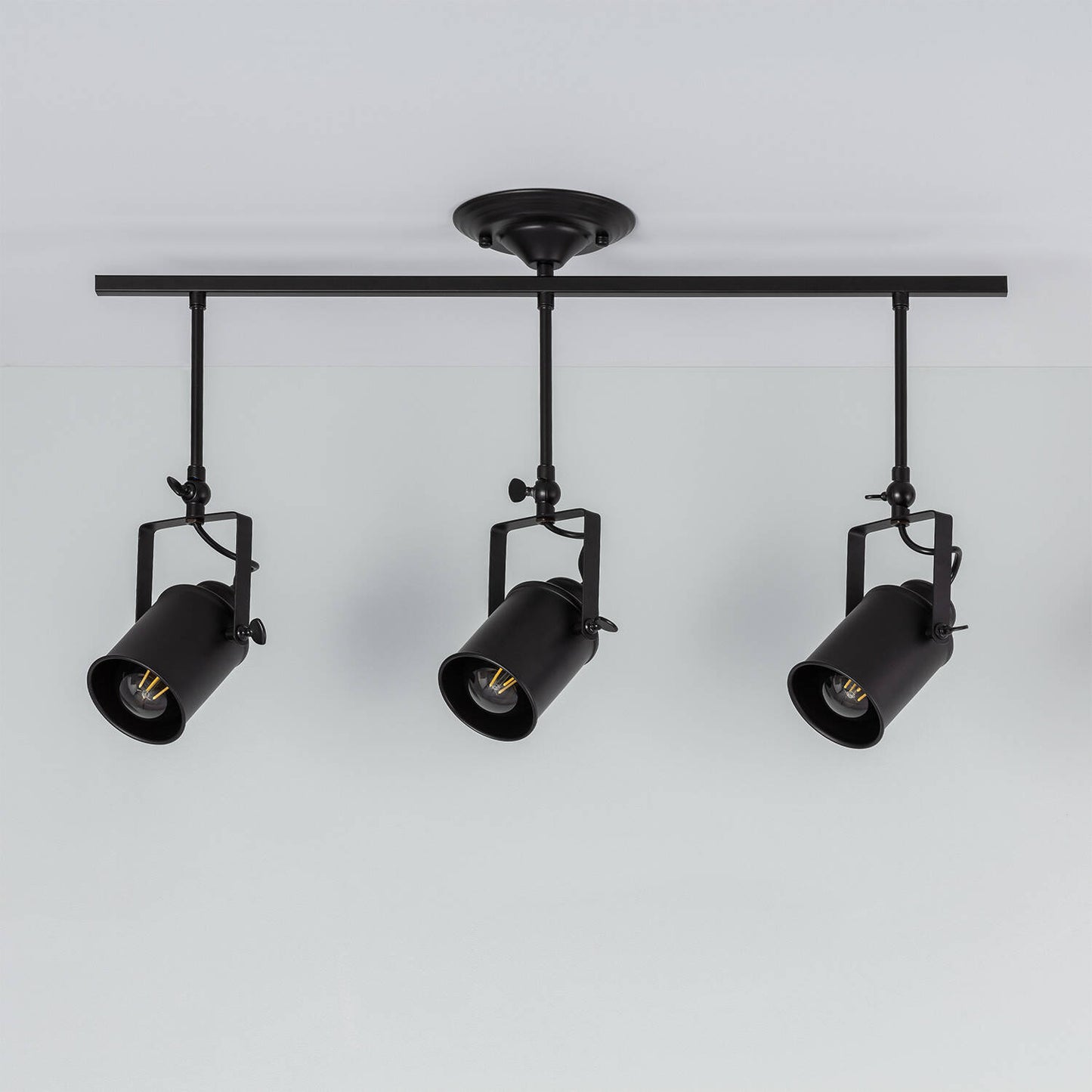 Plafonnier LED 3 Spots 20W IP20 en Métal Noir