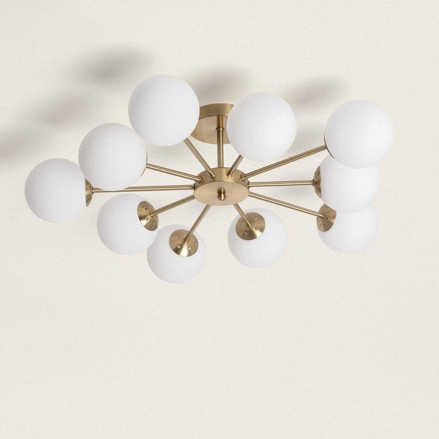 Plafonnier LED Moonlight Brass 10 Spots, 12W, IP20, Doré