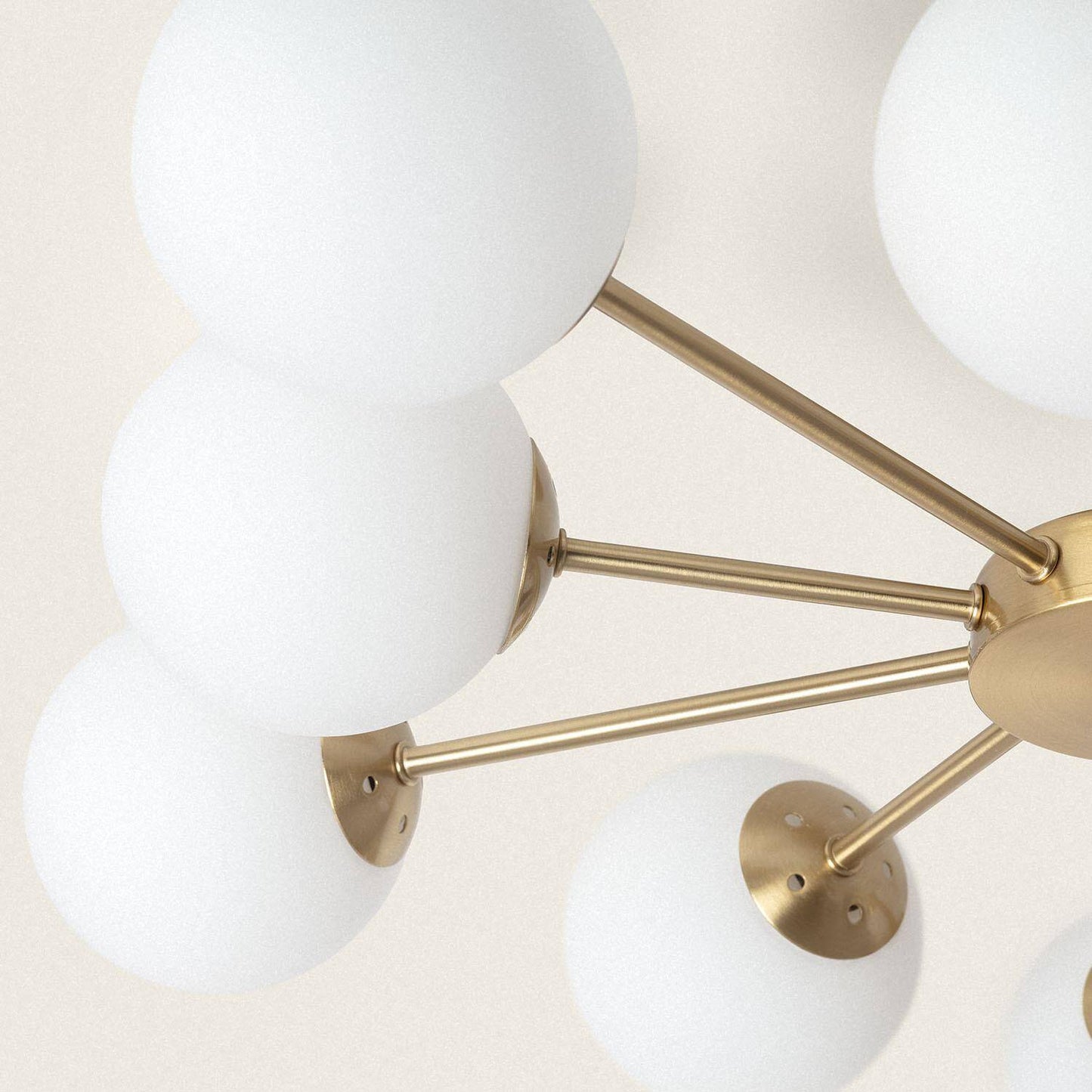 Plafonnier LED Moonlight Brass 10 Spots, 12W, IP20, Doré