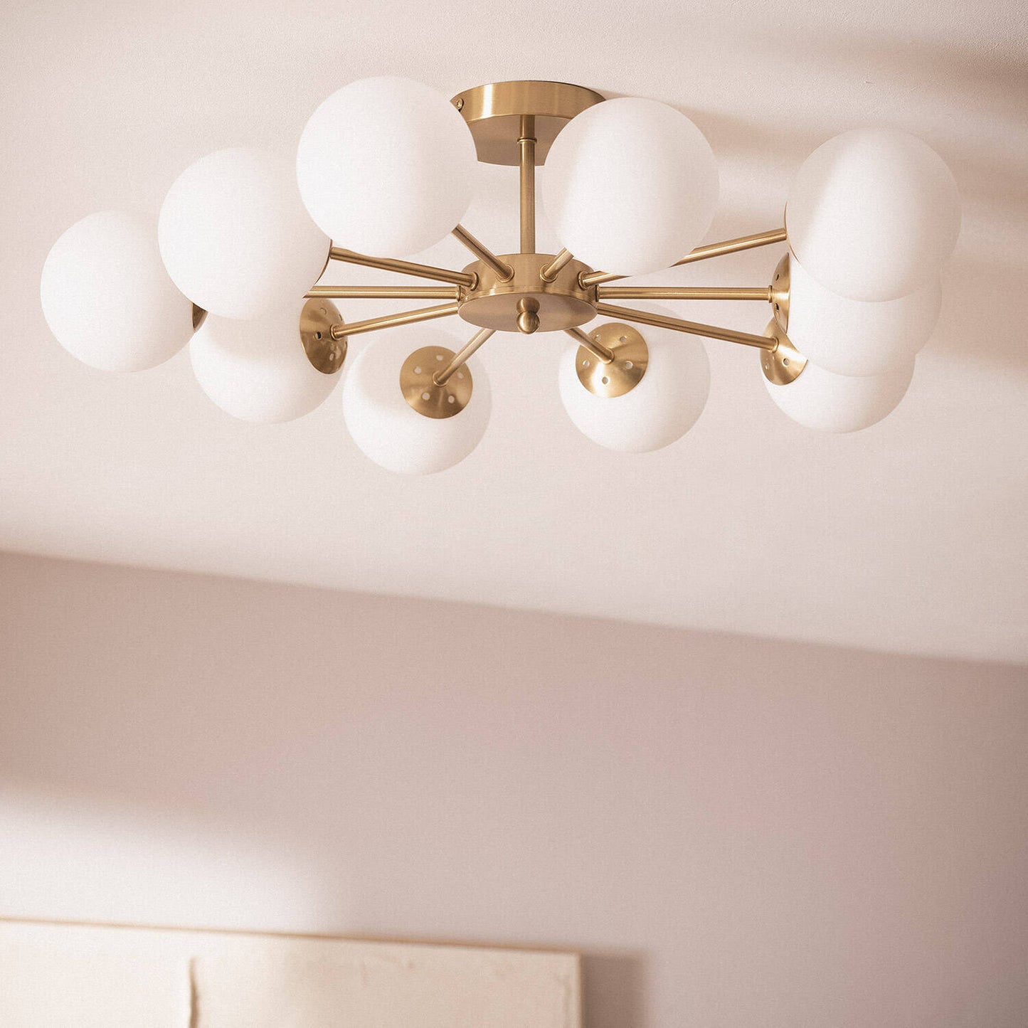 Plafonnier LED Moonlight Brass 10 Spots, 12W, IP20, Doré