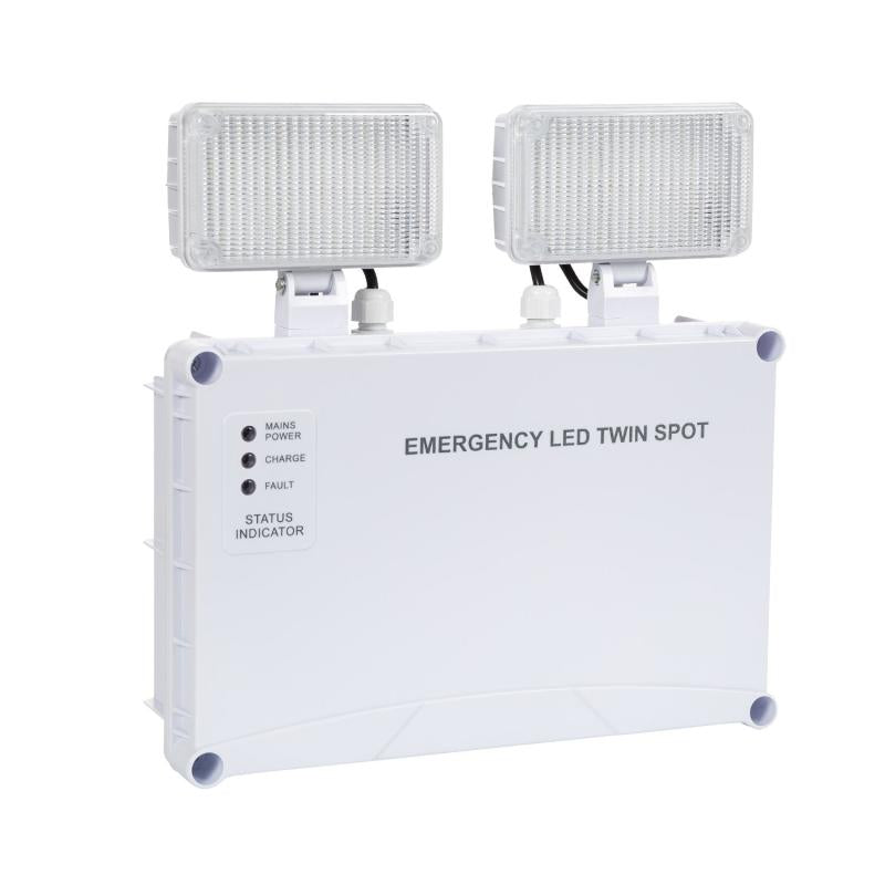 Projecteur LED TwinSpot 6W IP65 Carré pour Intérieur et Extérieur