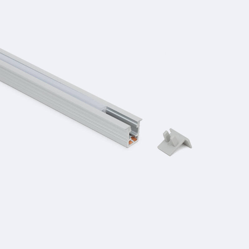 Profilé Aluminium Encastrable 2m pour Ruban LED 25mm