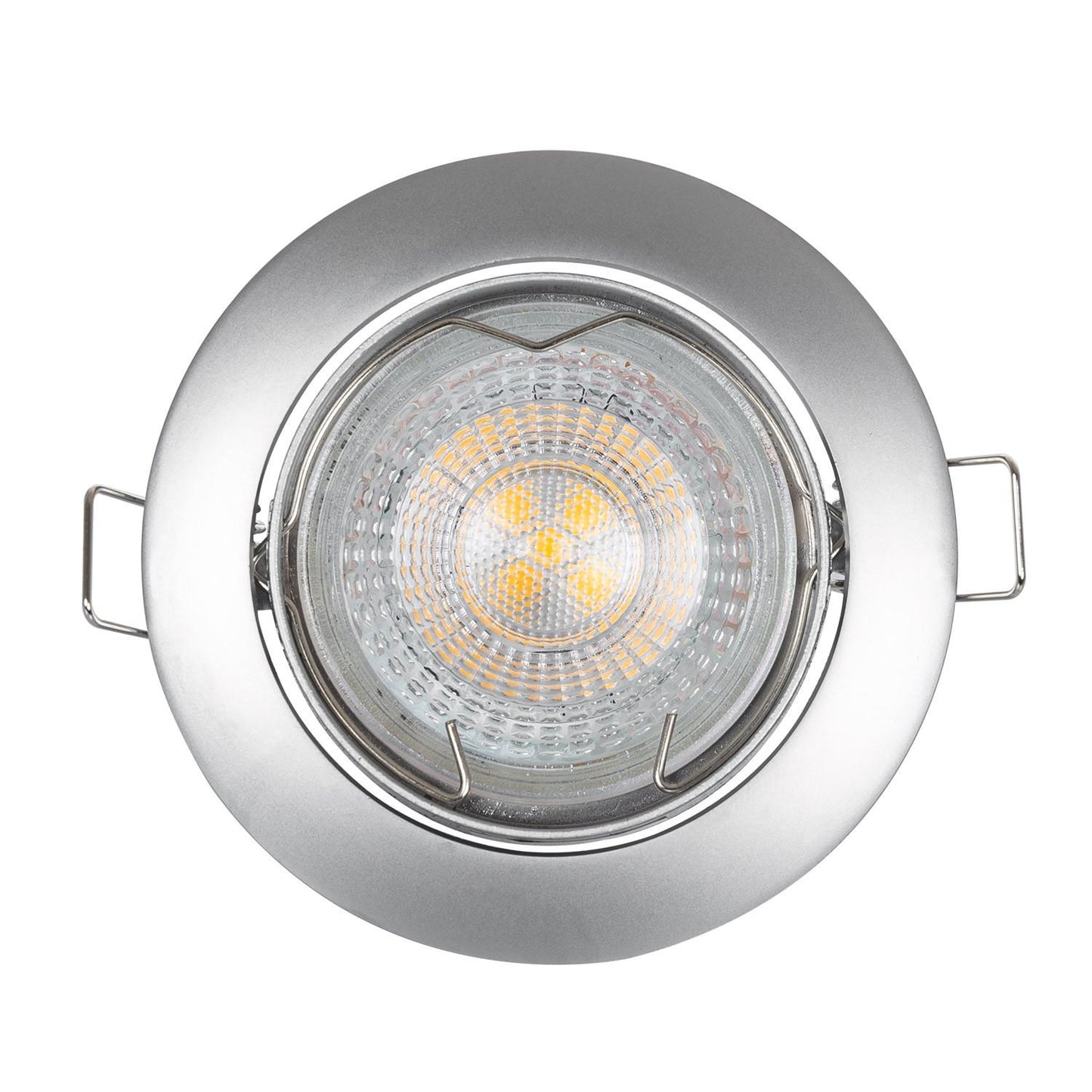 Collerette Downlight Ronde Orientable, Coupe 72mm, IP20, Aluminium