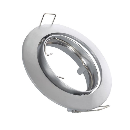 Collerette Downlight Ronde Orientable, Coupe 72mm, IP20, Aluminium
