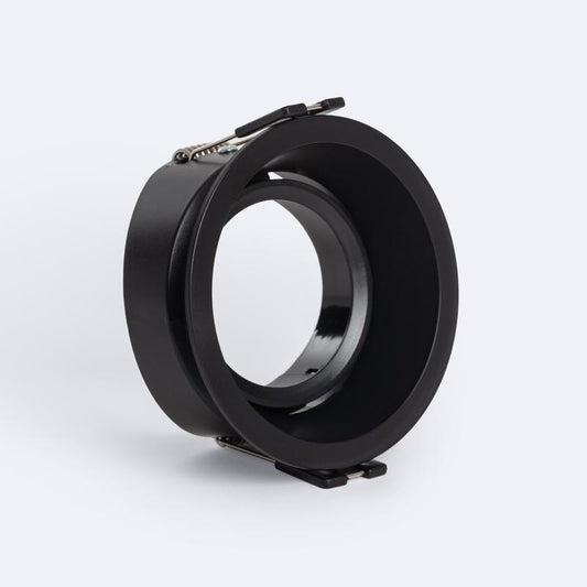Collerette Downlight Orientable Noir Ø75 mm IP20 pour Intérieur