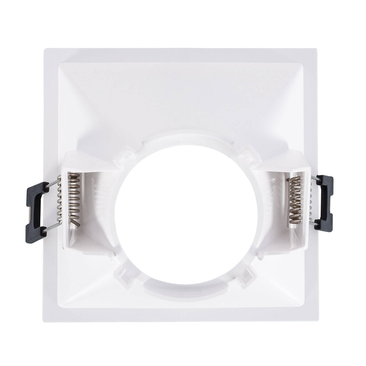 Collerette Downlight Carrée Encastrée IP20 pour Ampoule GU10 - 85x85mm