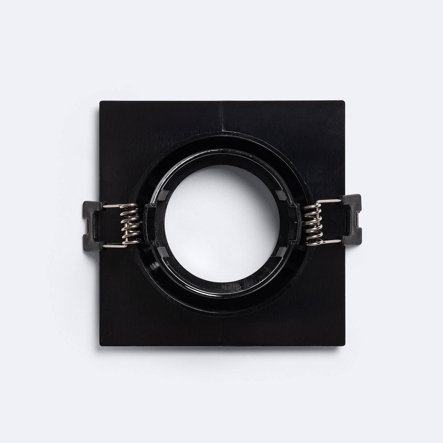 Collerette Downlight Carrée Orientable GU10/GU5.3, IP20, Encastré, Noir