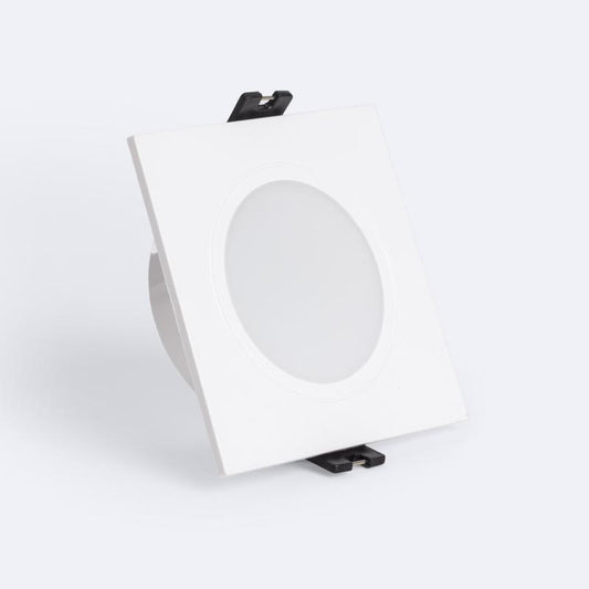 Collerette Downlight Carrée IP65 pour GU10 / GU5.3, Installation Encastrée, Ø75 mm