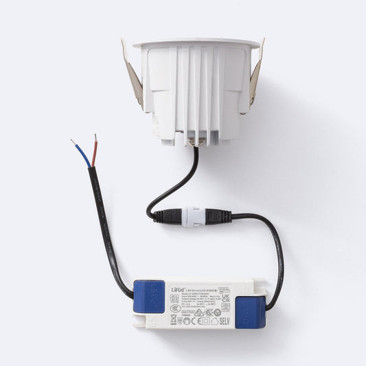 Downlight LED 12W Rond IP44 Non-Orientable UGR11 Ø 75 mm