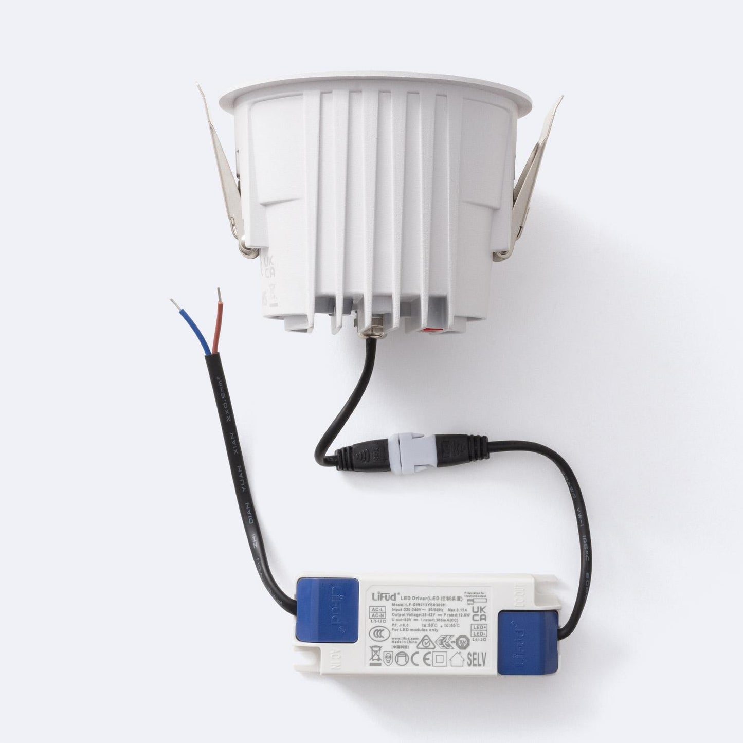 Downlight LED 15W Rond IP44 Encastré CRI90 Ø95mm