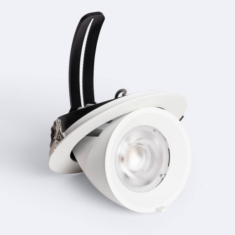 Downlight LED 30W Rond Orientable, IP20, 3300 lm, Installation Encastrée