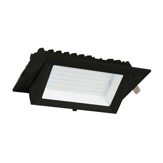 Spot Downlight LED 60W Rectangulaire Orientable 130 lm/W IP20 Noir