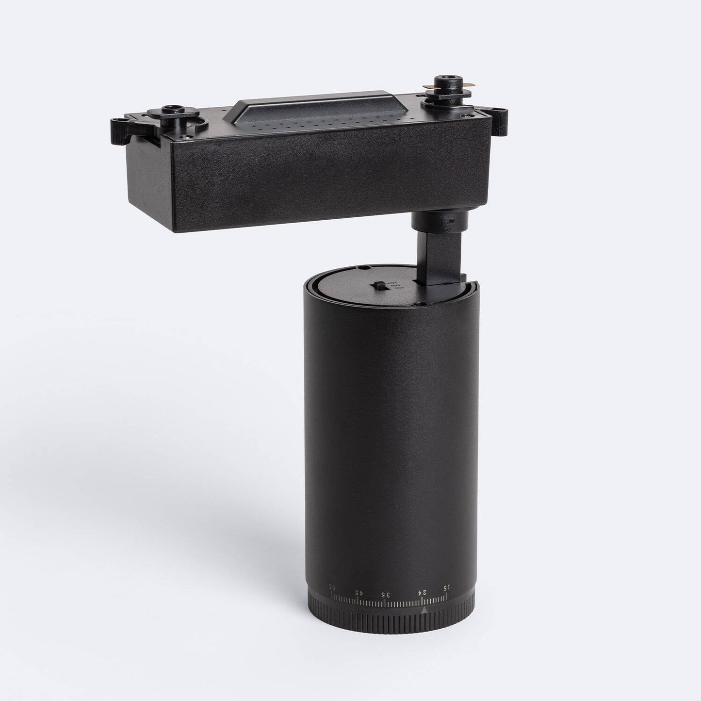 Spot LED sur Rail 30W IP20 Noir, Angle Réglable 15-60°, Dimmable