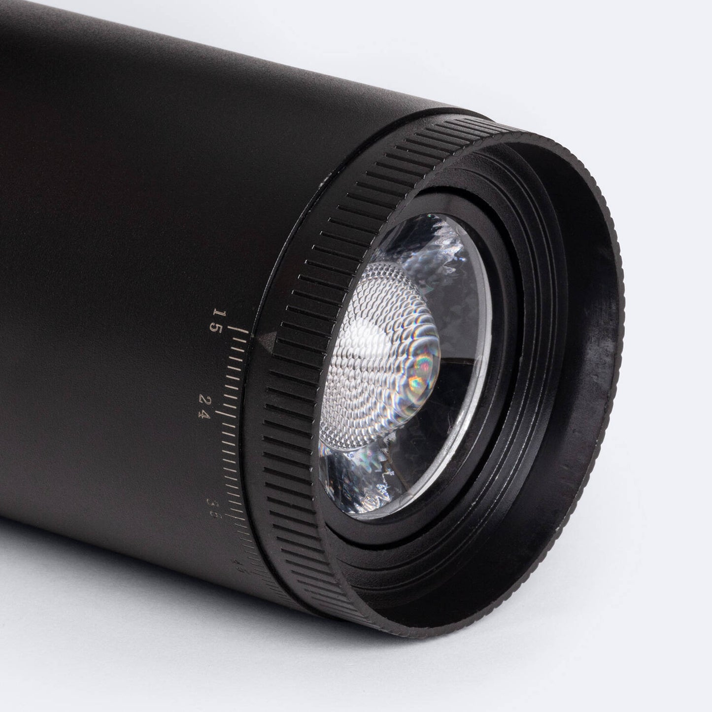 Spot LED sur Rail 30W IP20 Noir, Angle Réglable 15-60°, Dimmable