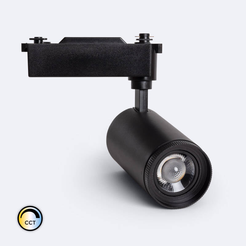 Spot LED sur Rail 30W IP20 Noir, Angle Réglable 15-60°, Dimmable